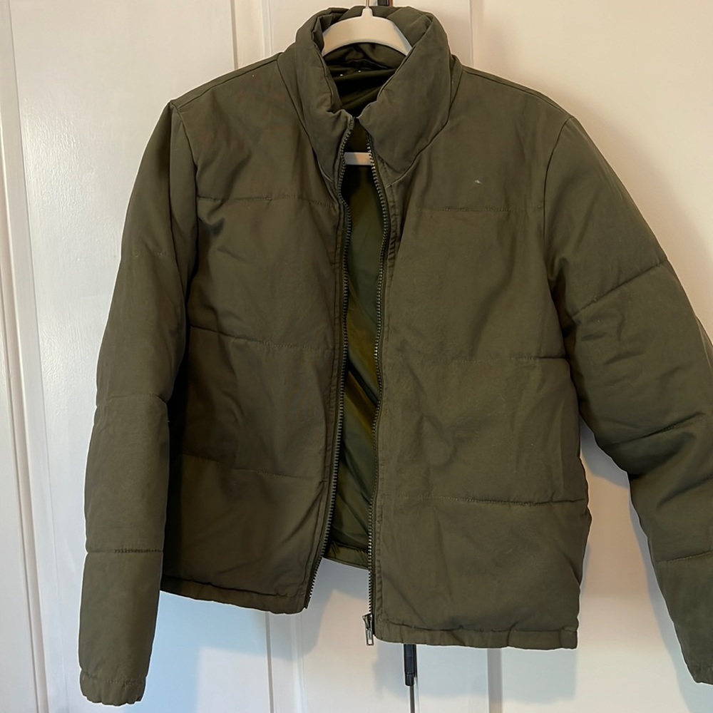 Green bomber jacket